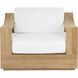 Tahiti Stinson White Outdoor Swivel Lounge Chair, Swivel
